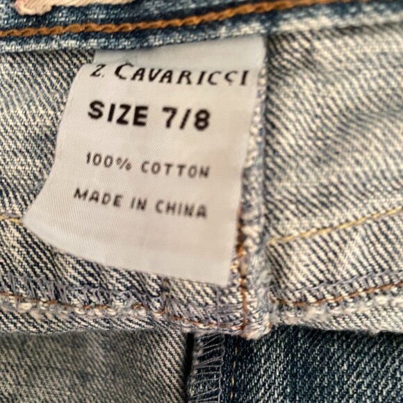 Z Cavaricci Embellished Vintage Cotton Denim Skirt Girl's size 7/8 - Picture 3 of 4